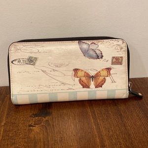 Nwot butterfly wallet